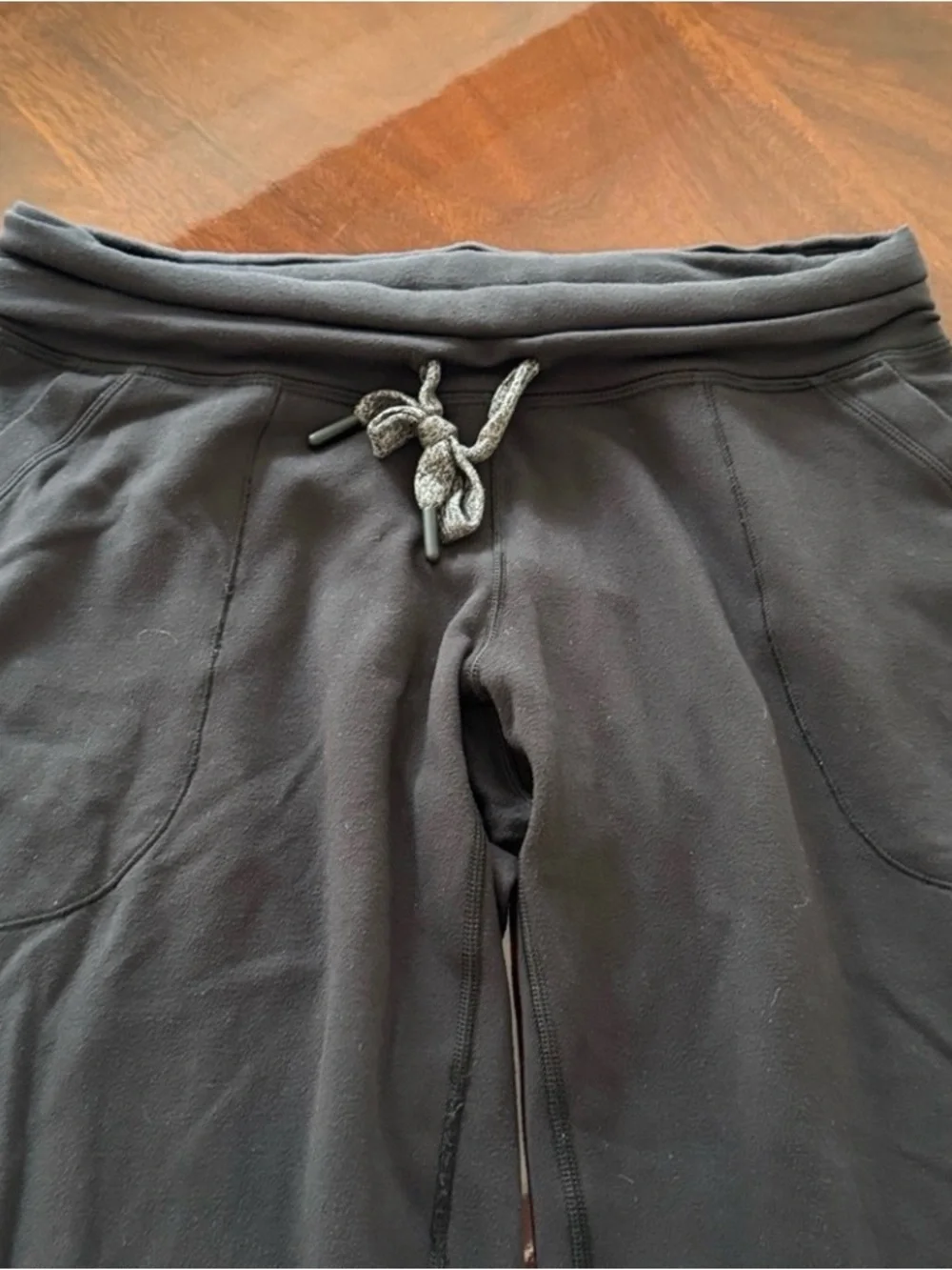 Lululemon Black Drawstring Jogger Pants - Picture 3 of 16
